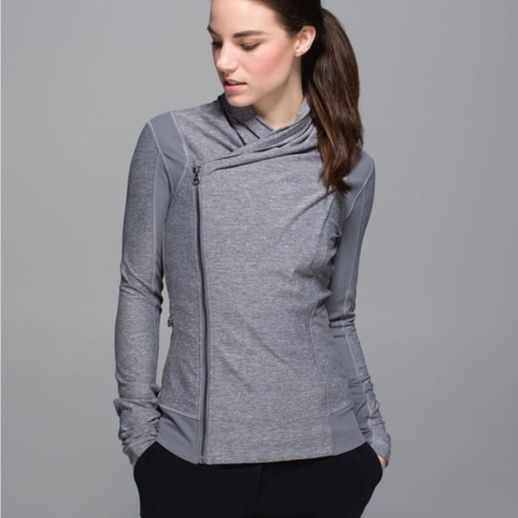 Lululemon Bhakti Yoga Jacket Asymmetrical Double Zip Up - Picture 3 of 7